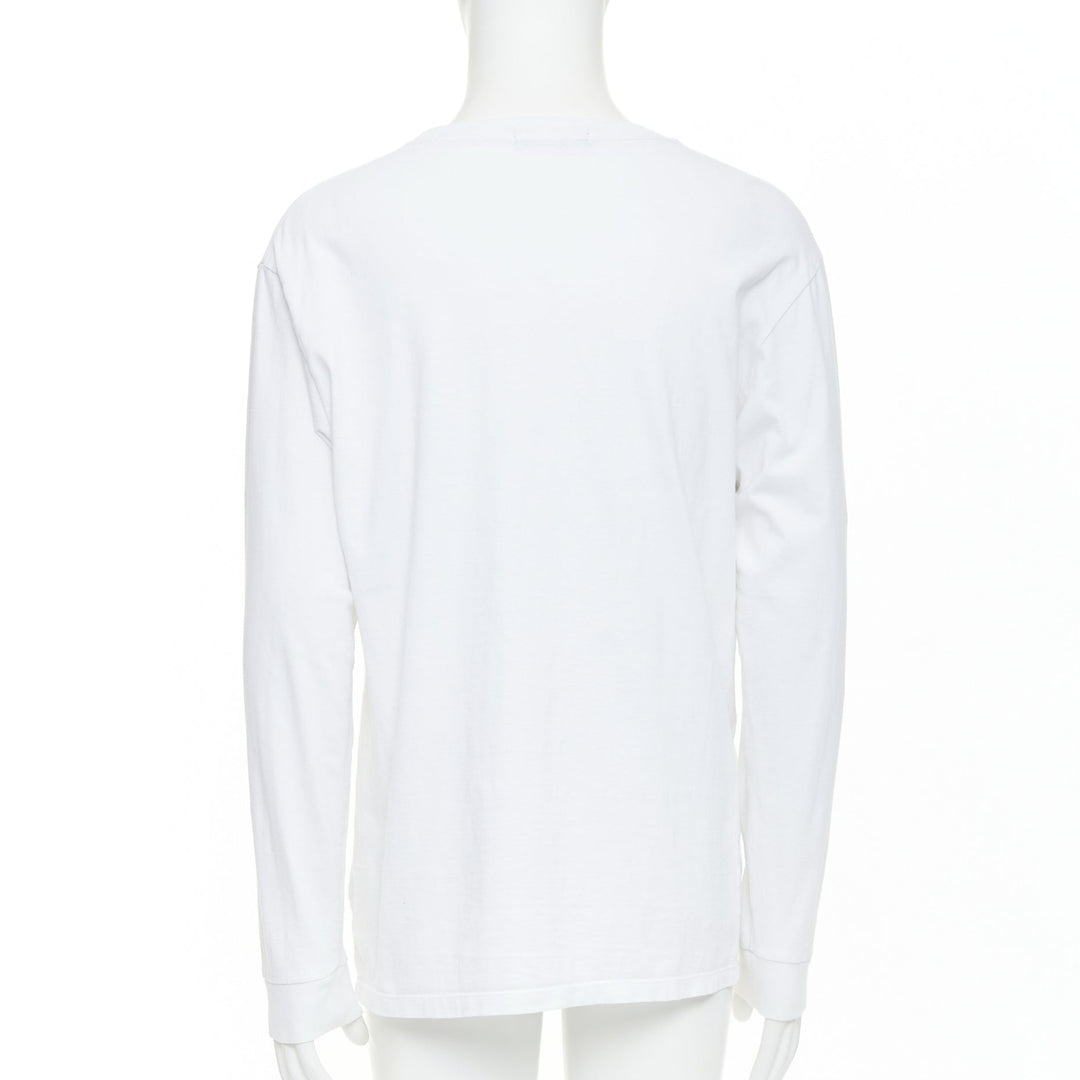 UNDERCOVER John My Favourite Things white cotton print long sleeve tee JP3 L