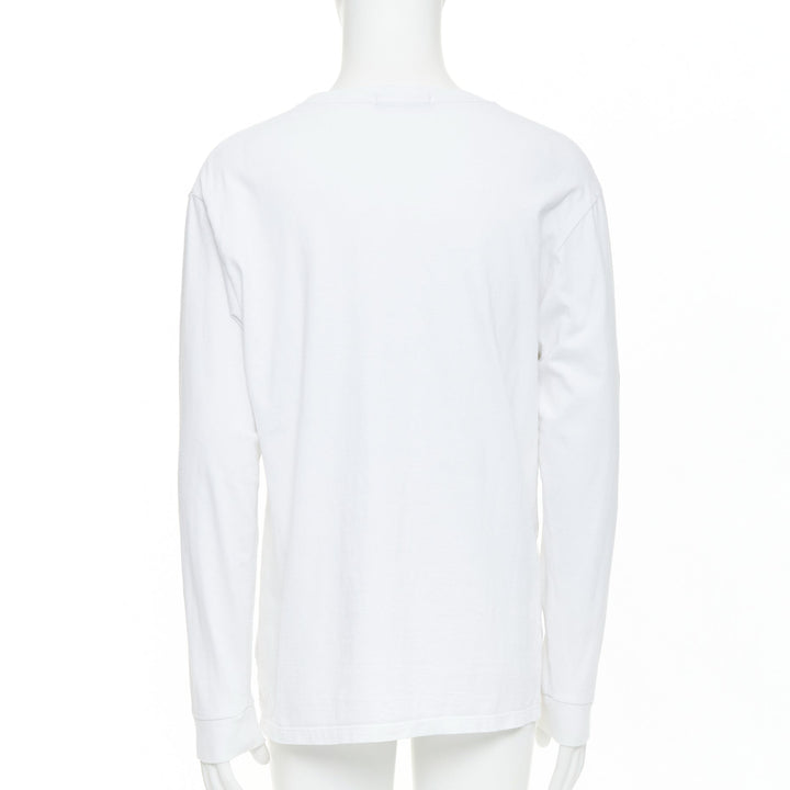 UNDERCOVER John My Favourite Things white cotton print long sleeve tee JP3 L