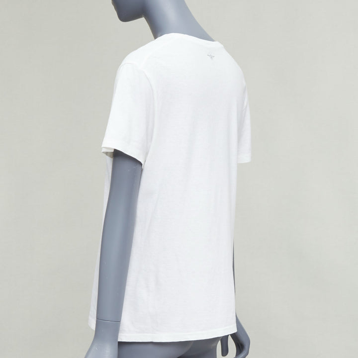 CHRISTIAN DIOR We Should All Be Feminists print white tshirt S Rihanna