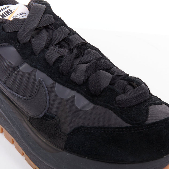 NIKE SACAI VaporWaffle black gum beige deconstructed sneakers US3.5 EU35.5