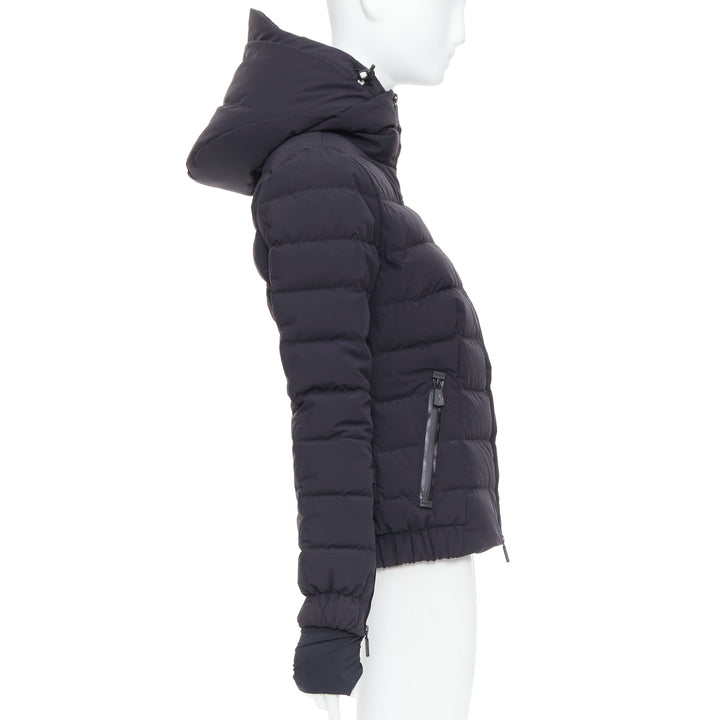 MONCLER Grenoble Chena Giubbotto black fitted puffer jacket Sz2 M