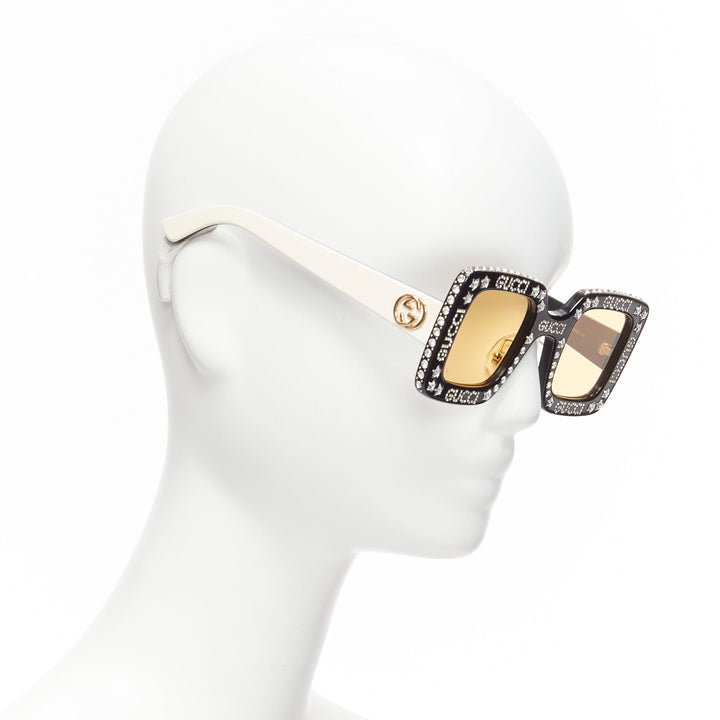 GUCCI Alessandro Michele Hollywood Forever GG0780S crystal black yellow sunnies