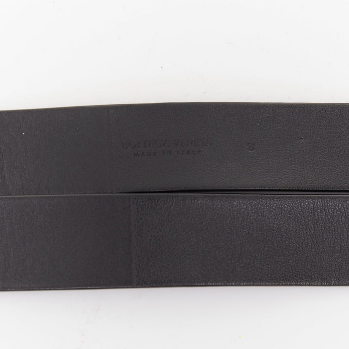 BOTTEGA VENETA 2019 Daniel Lee Horseshoe Double Strap black gold buckle belt