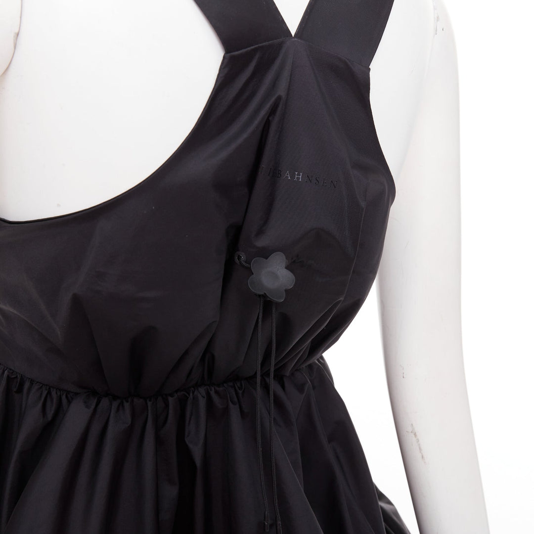 CECILIE BAHNSEN THE NORTH FACE Shara Mountain black puff babydoll dress XS