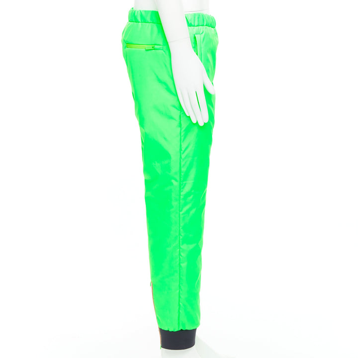 PRADA 2018 Linea Rossa SPG52M Pistachio neon green insulated pants M Asap Rocky