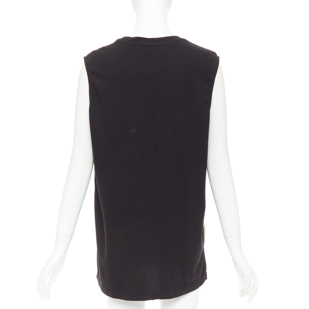 GIVENCHY Riccardo Tisci Lane Crawford Madonna Halo foil muscle tank top M