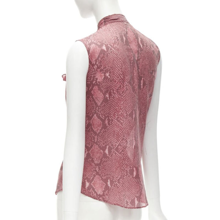 Female mannequin wearing Gucci by Tom Ford 2000 Pink Polyester Women Top in Size IT38 | Available at JHROP