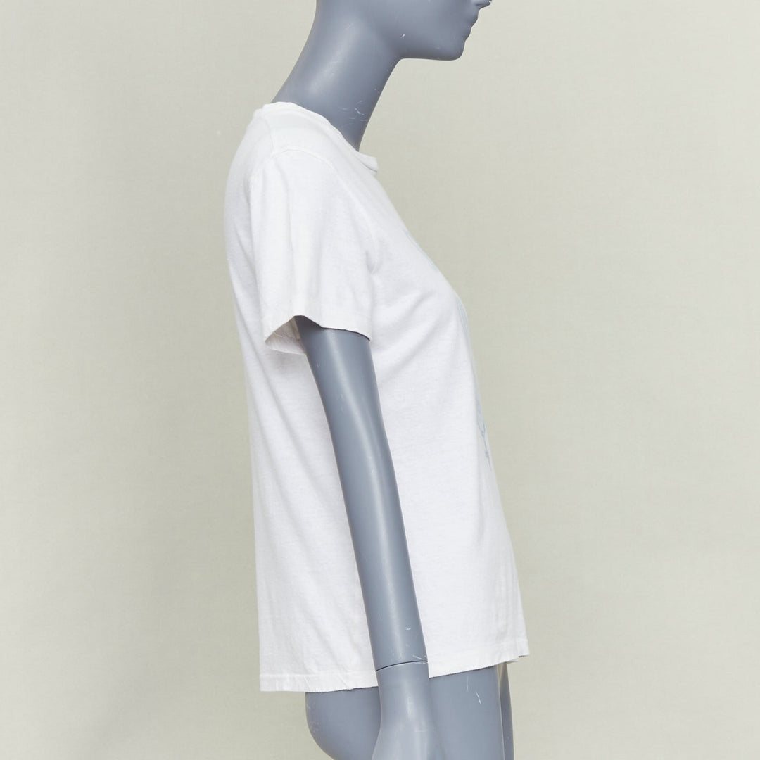 CHRISTIAN DIOR 2019 Sisterhood is Global off white cotton linen slogan shirt