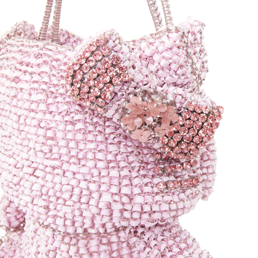 ANTEPRIMA SANRIO Hello Kitty Limited Edition pink silver crystal PVC handbag