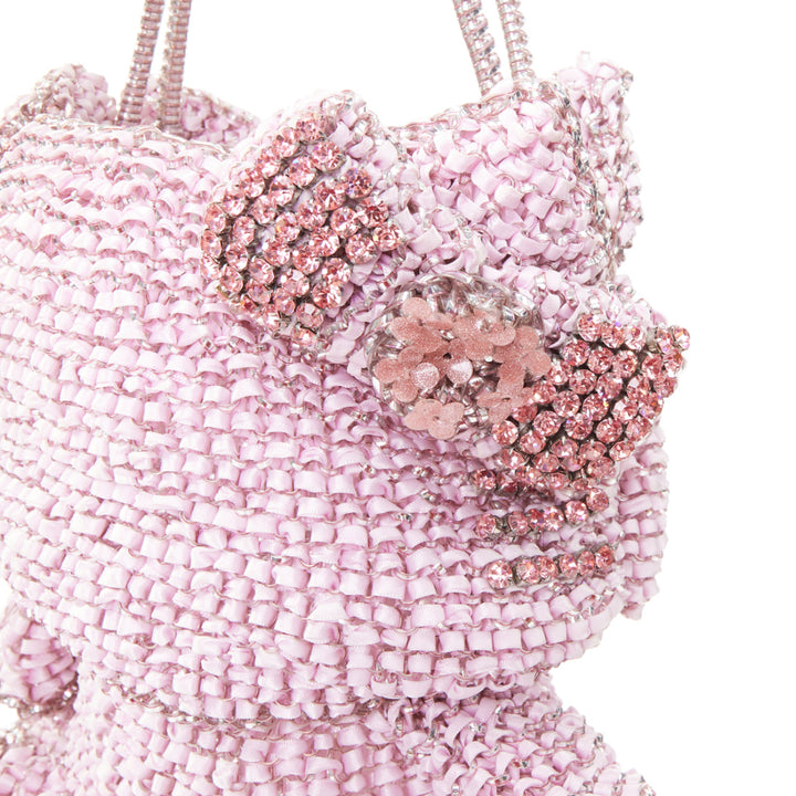 ANTEPRIMA SANRIO Hello Kitty Limited Edition pink silver crystal PVC handbag