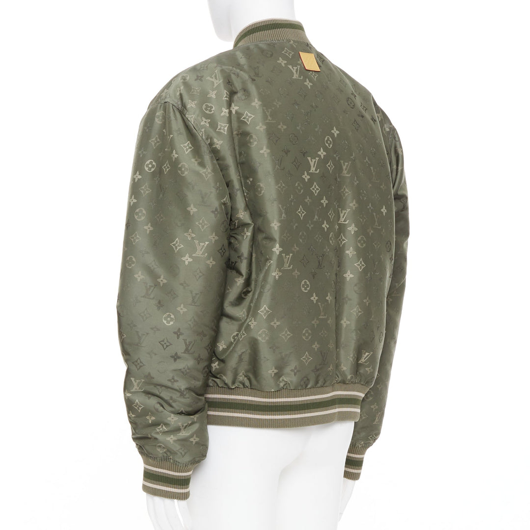 LOUIS VUITTON SS2024 Monogram Bomber technical jacquard bomber jacket FR52 XL