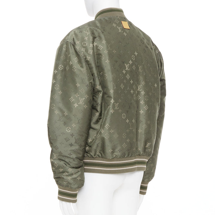 LOUIS VUITTON SS2024 Monogram Bomber technical jacquard bomber jacket FR52 XL
