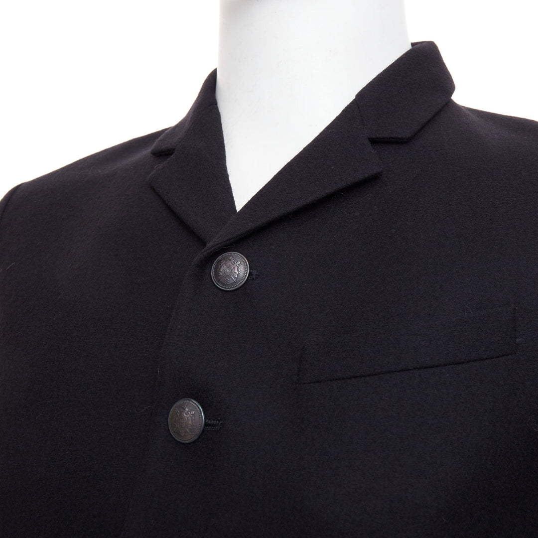 NEIL BARRETT high break notch lapel five button slim wool blazer jacket EU46
