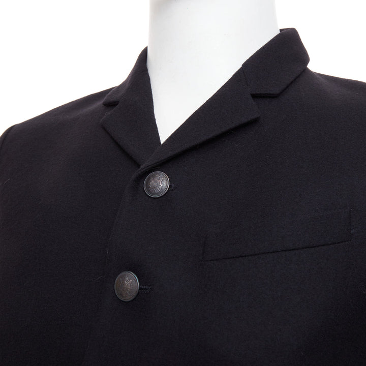 NEIL BARRETT high break notch lapel five button slim wool blazer jacket EU46