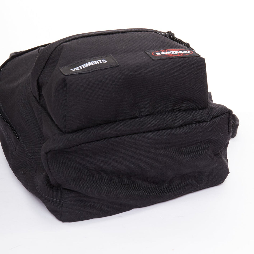 VETEMENTS EASTPAK 2017 black logos long strap mini backpack bag