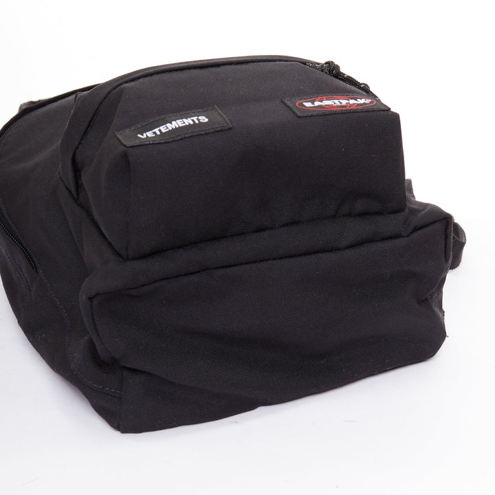 VETEMENTS EASTPAK 2017 black logos long strap mini backpack bag