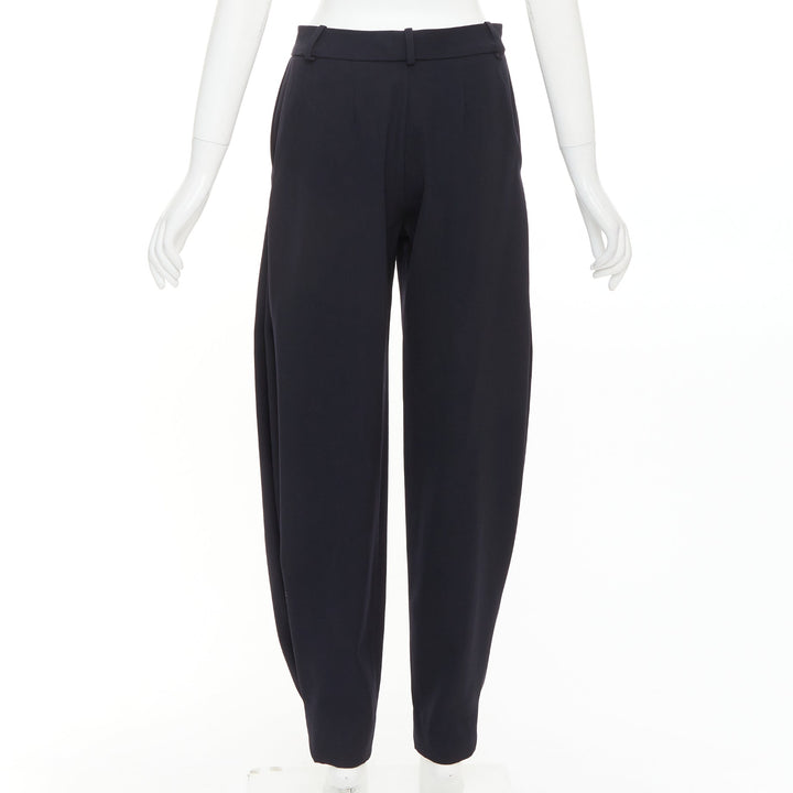 ALEXANDRE VAUTHIER COUTURE SS2025 Runway navy cuffed hem balloon harem pants