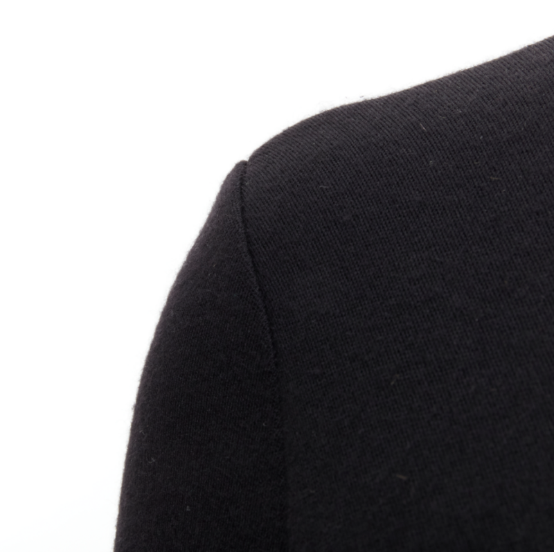 RALPH LAUREN Purple Collection 100% cashmere black wrap long sleeve body top XS
