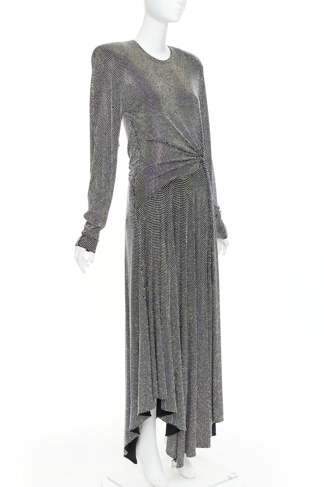 ALEXANDRE VAUTHIER COUTURE SS2021 Runway aurore boreale crystal strass dress