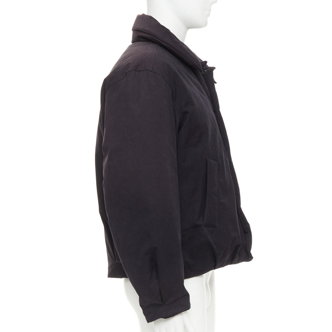 COOR Korea Minimal Cara black cotton blend duck down feather puffer jacket M