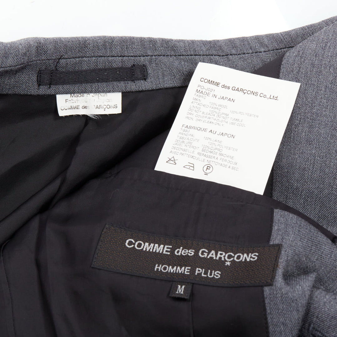 COMME DES GARCONS Homme Plus 2014 grey pink contrast back military jacket M