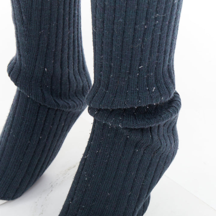 MAISON MARGIELA dark green 100% wool 4 stitches knitted pants M