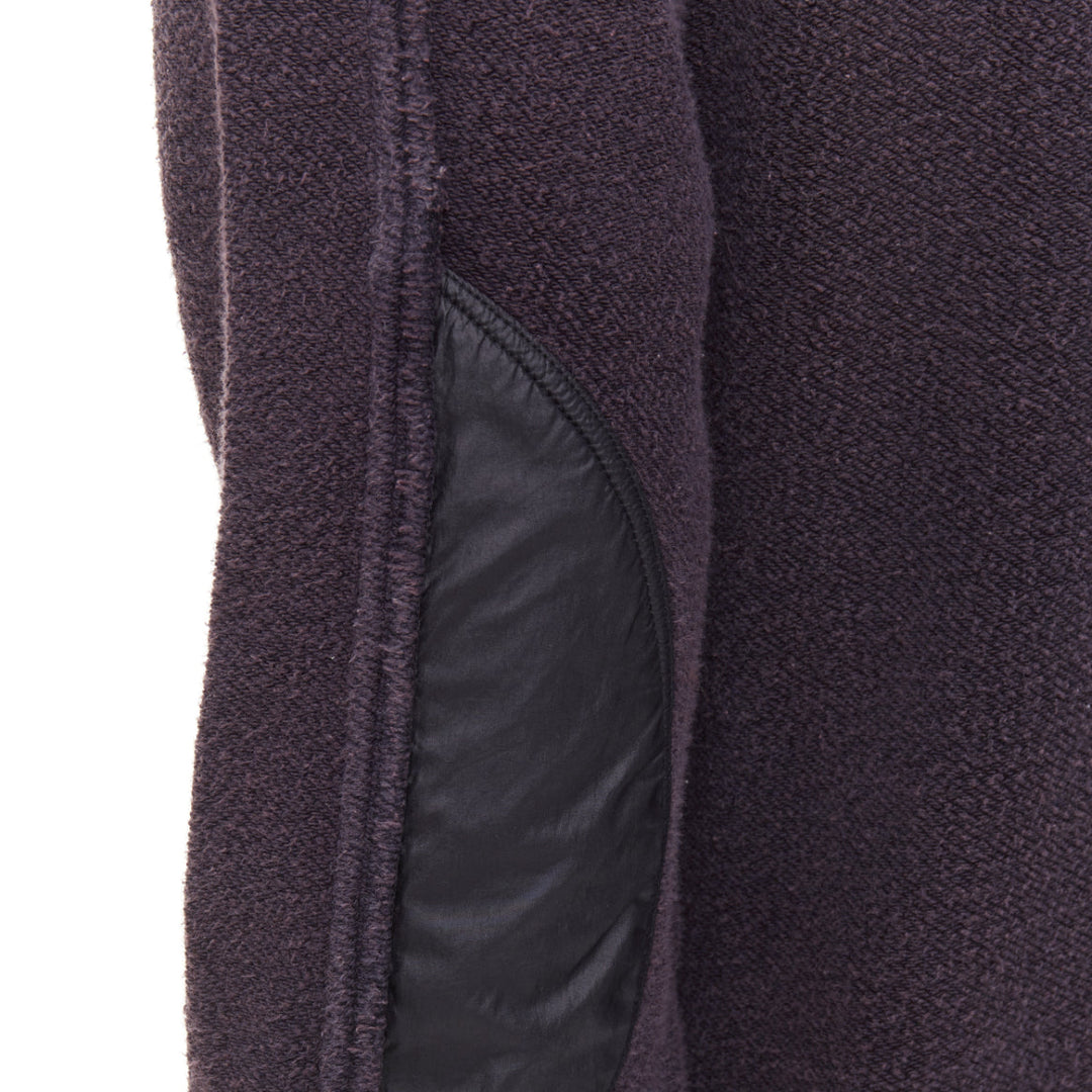 NVY Nick Wooster United Arrow Reversed purple textured inside out wash sweater S