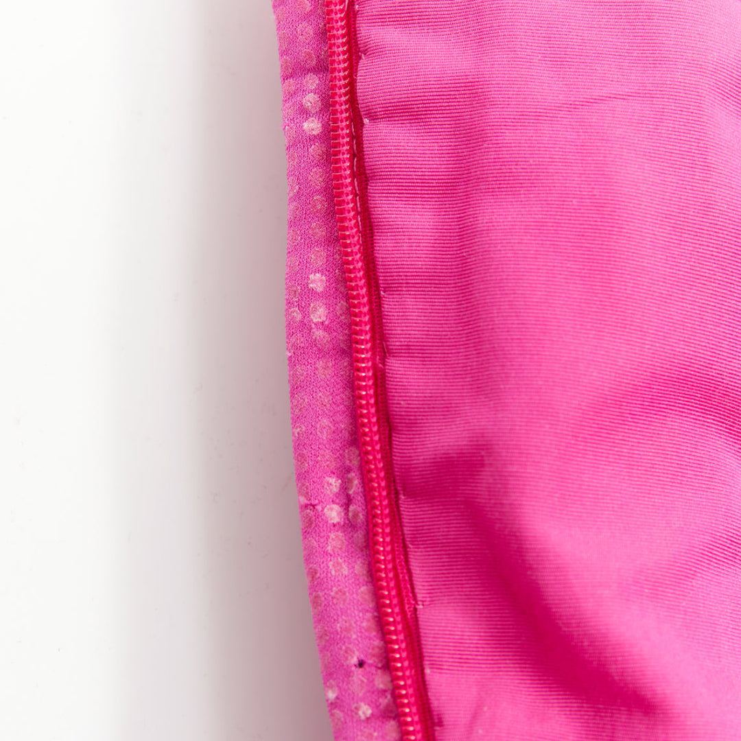 rare ALEXANDRE VAUTHIER COUTURE AW2019 Runway pink crystal sash drape gown