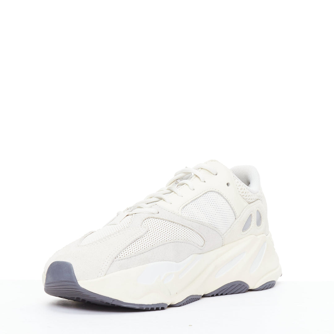 YEEZY Boost 700 Analog cream leather mesh patchwork dad sneakers