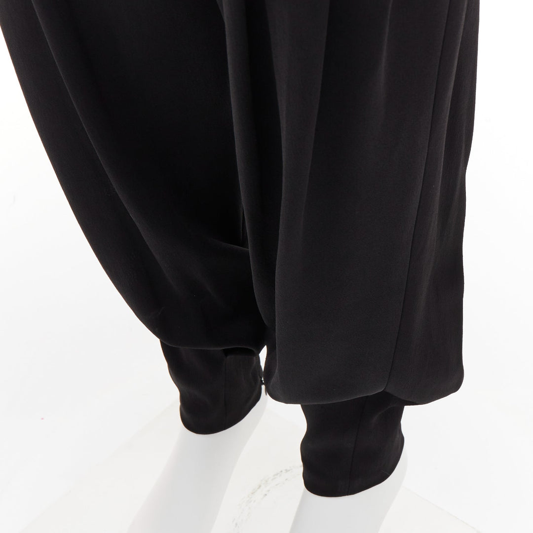ALEXANDRE VAUTHIER COUTURE Runway black pleated high waist barrel balloon pants