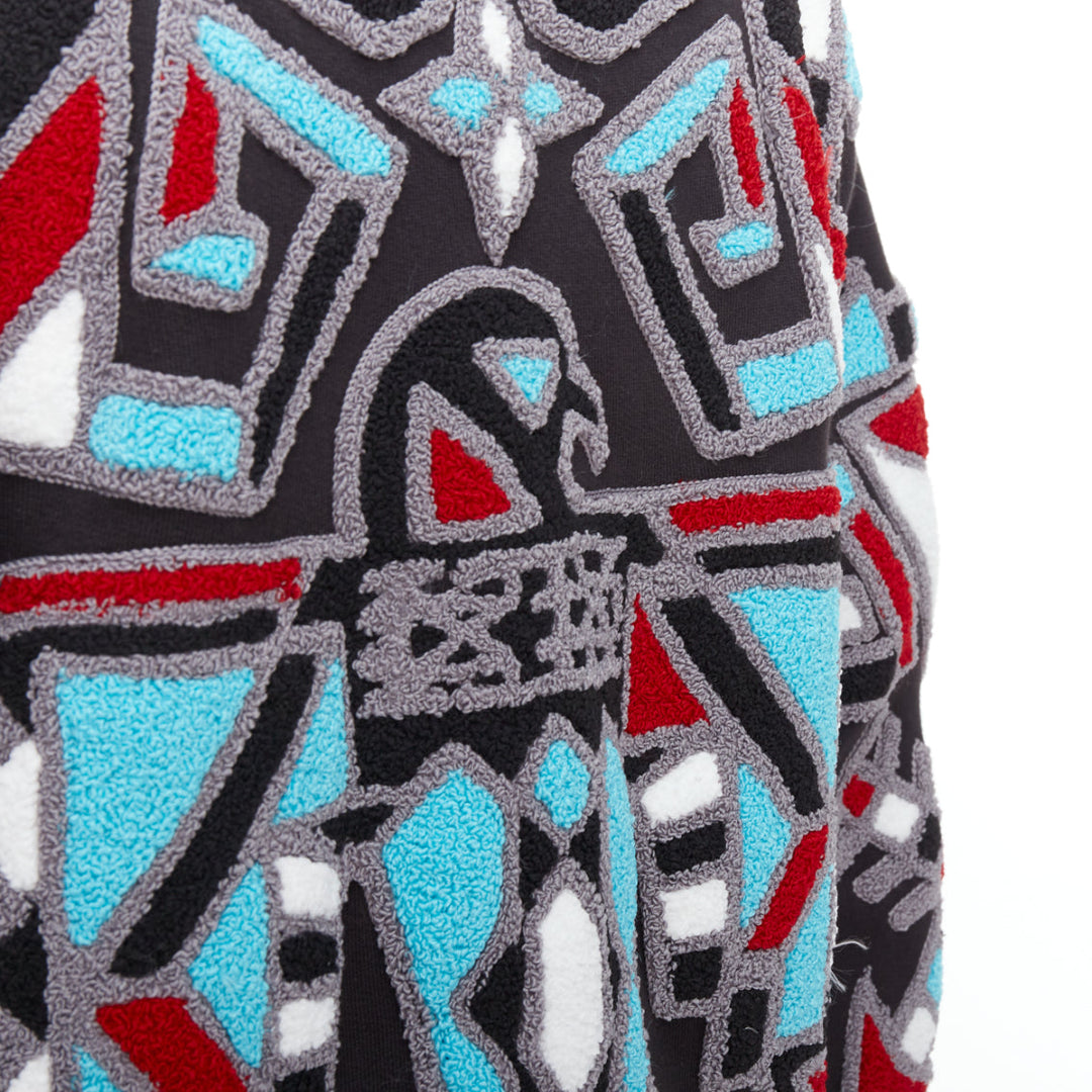 KTZ Metallic Eagle graphic tufted geometric pattern pullover