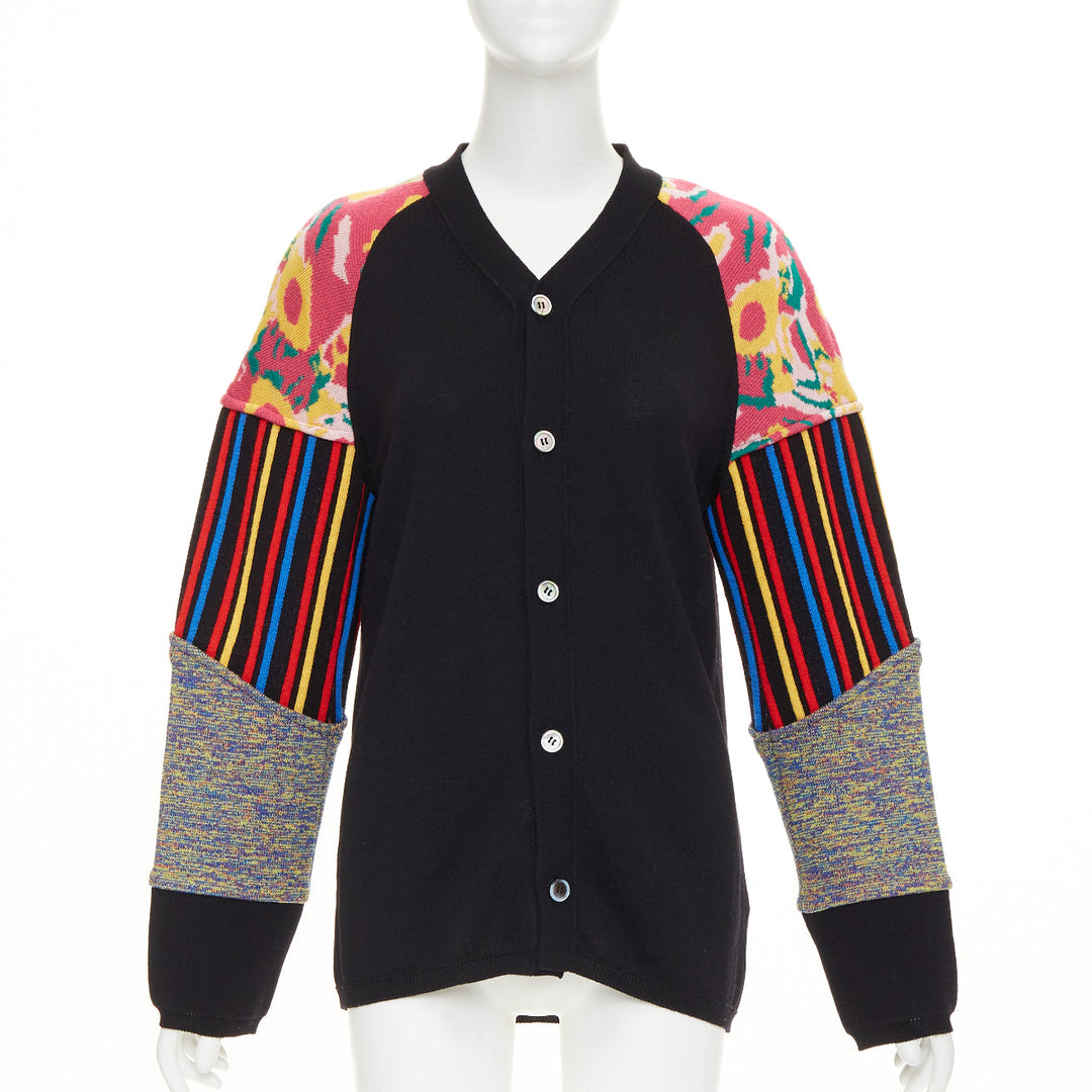 COMME DES GARCONS HOMME PLUS 2016 Runway patchwork sleeve cardigan M M