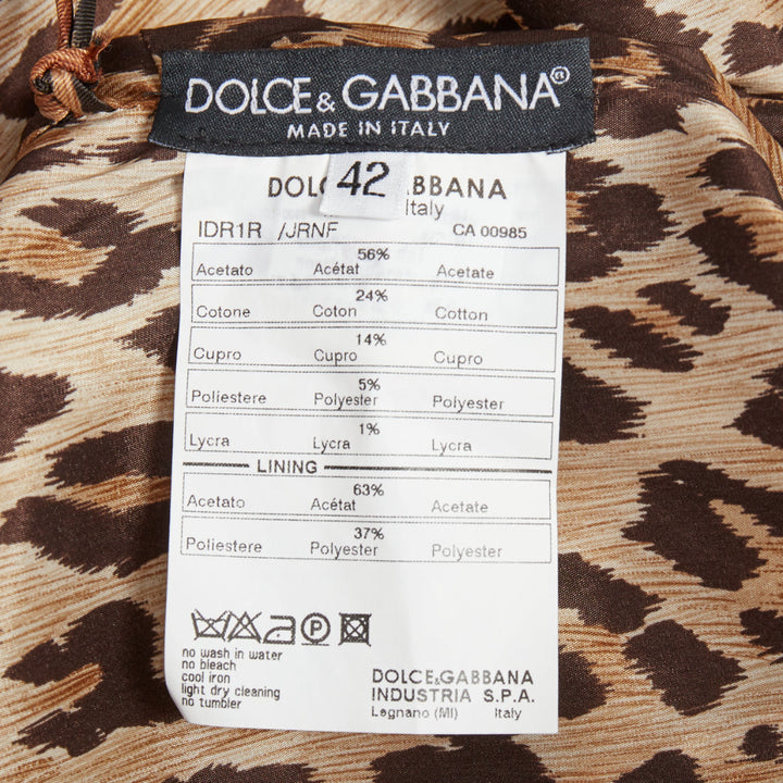 DOLCE GABBANA grey gold floral lurex jacquard bateau neck sheath dress IT42 M