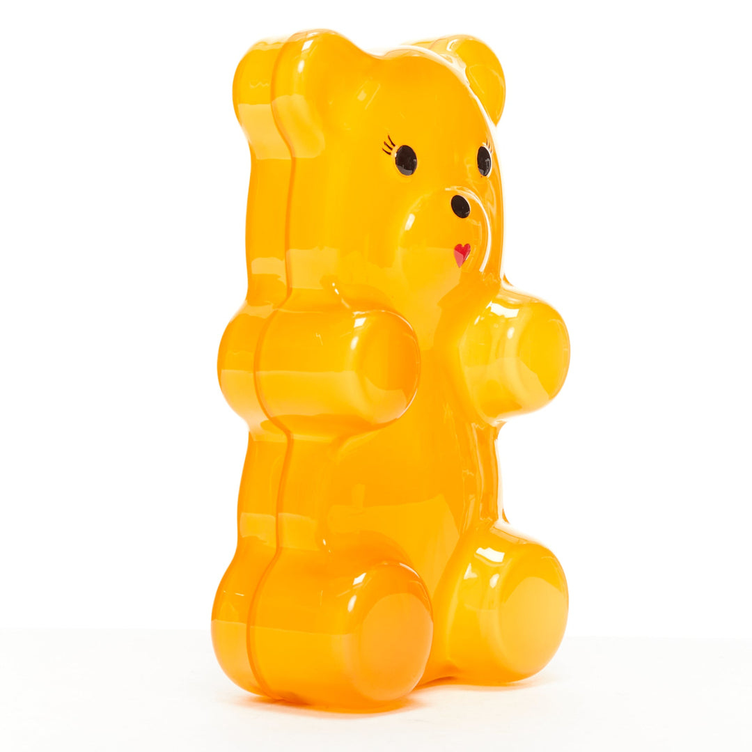 CHARLOTTE OLYMPIA egg yolk yellow gummy bear acrylic box clutch bag