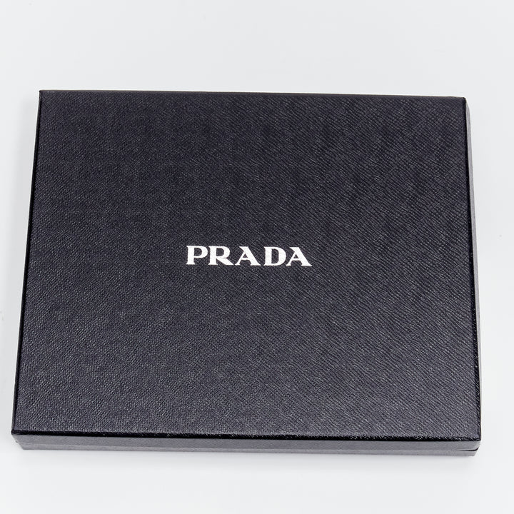 PRADA 2018 green brown purple flower smeraldo saffiano leather iPad case