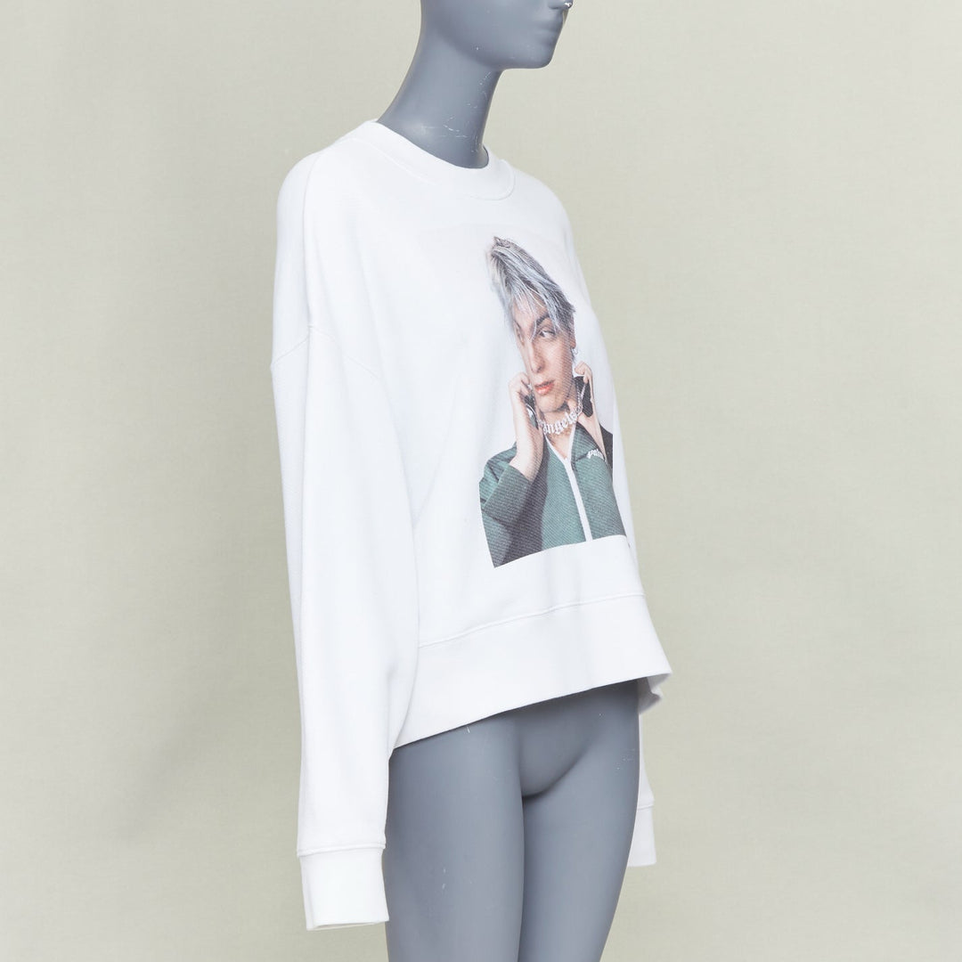 PALM ANGELS 2019 David Sims Photography cotton portrait print sweatshirt XS