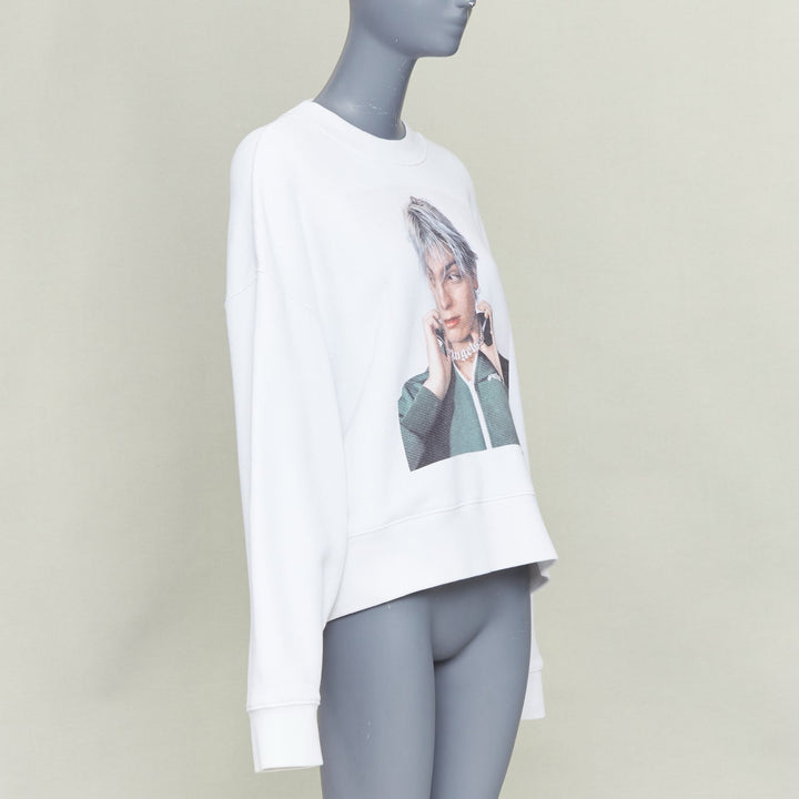 PALM ANGELS 2019 David Sims Photography cotton portrait print sweatshirt XS