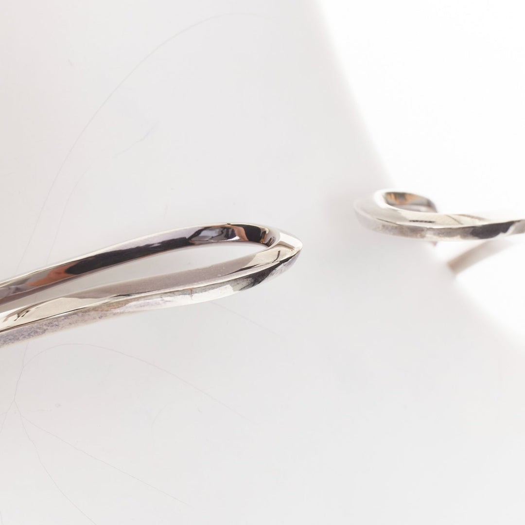 HERMES Infinity Choker Collier Infini 925 Silver twisted loop torque choker