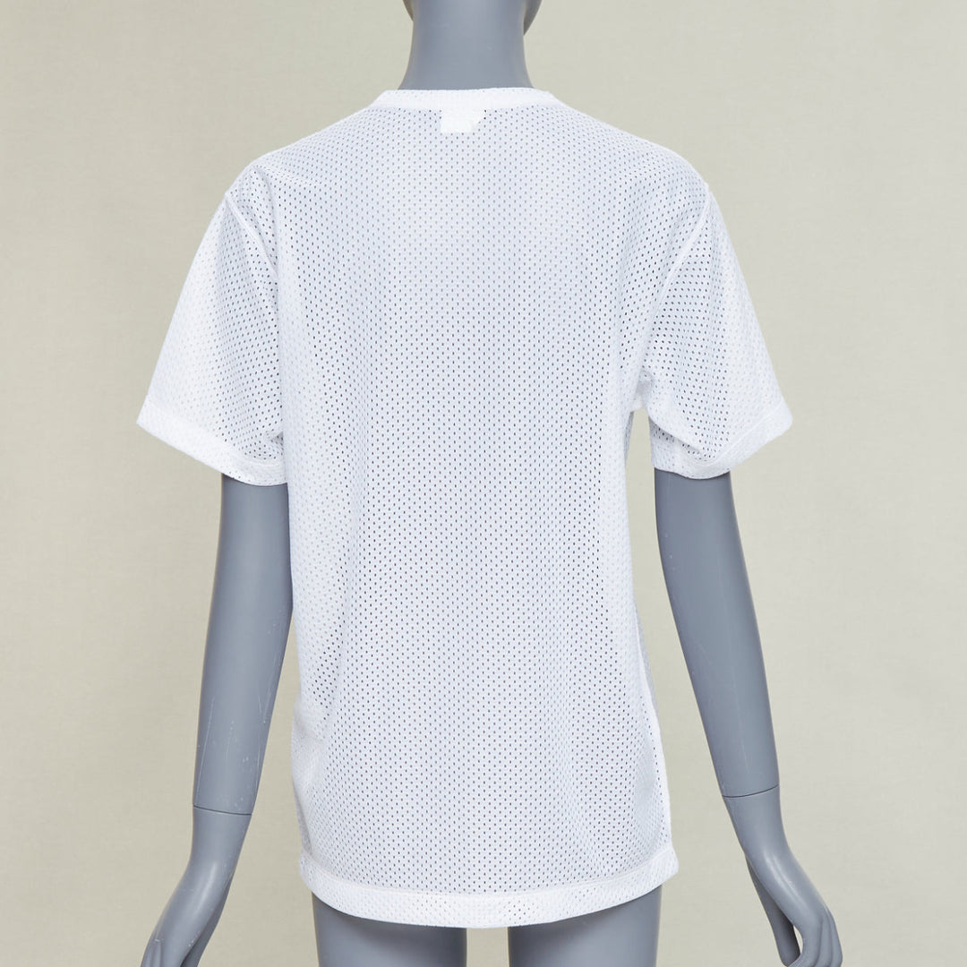 COMME DES GARCONS HOMME PLUS SS2018 Mona Luison graphic print mesh tshirt S