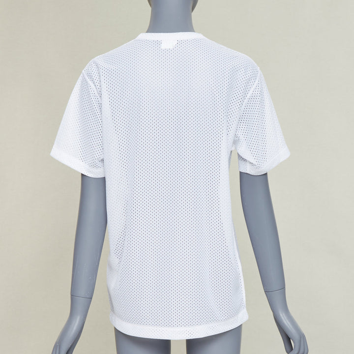 COMME DES GARCONS HOMME PLUS SS2018 Mona Luison graphic print mesh tshirt S