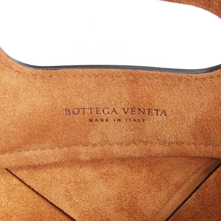 BOTTEGA VENETA Slip black intrecciato maxi weave topstitch tote bag