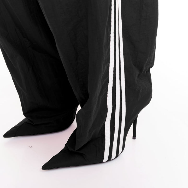 rare BALENCIAGA ADIDAS Demna 2022 Runway Pantashoe Jogginghose black heels EU38