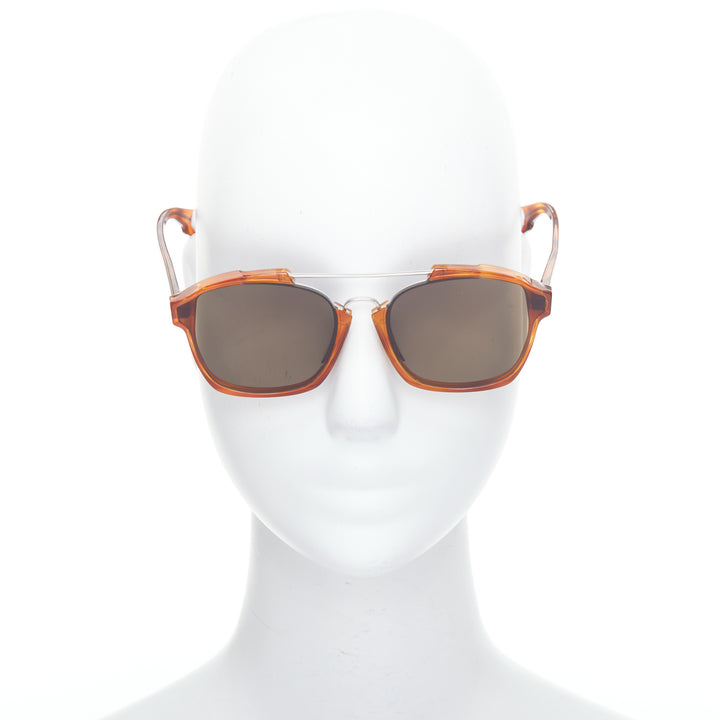 CHRISTIAN DIOR Dior Abstract brown frame grey lens sunglasses