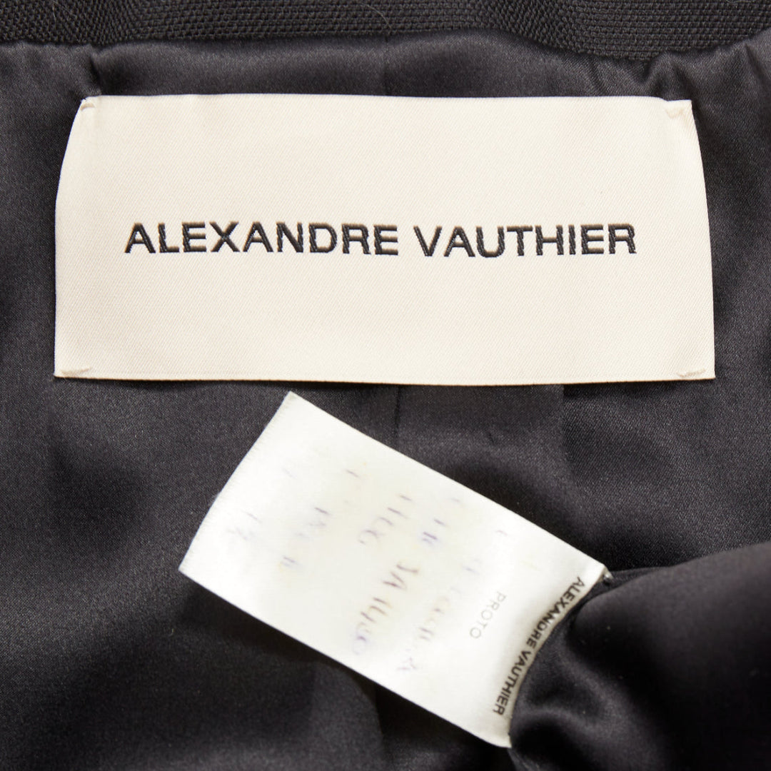ALEXANDRE VAUTHIER COUTURE AW2020 Runway black open cummerband cropped jacket