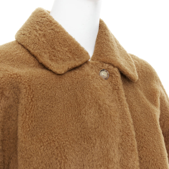 MAX MARA brown lambskin leather shearling Teddy short coat IT38 XS