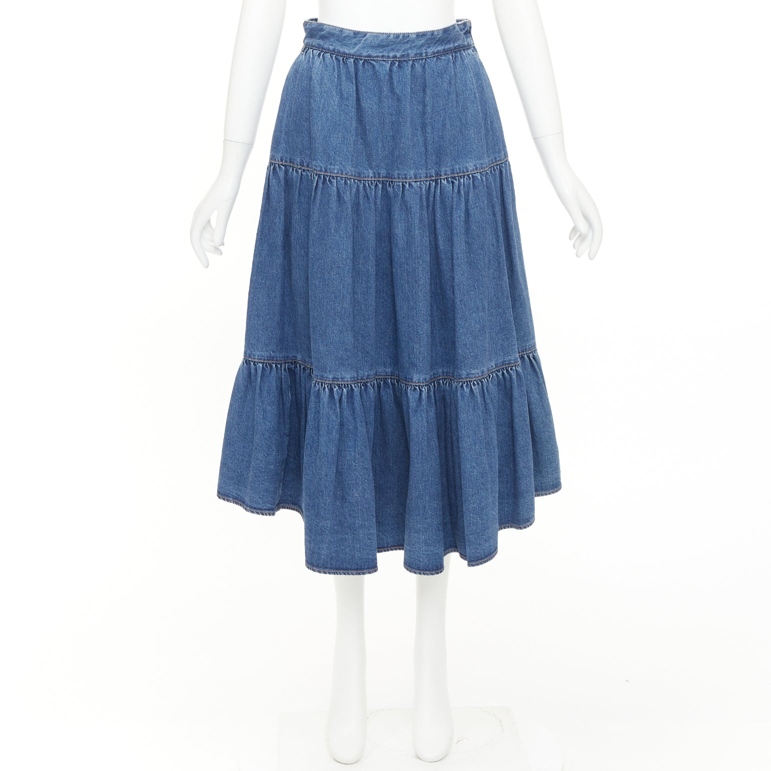 Celine by Hedi Slimane - Blue Women Casual Skirt | JHROP Preloved