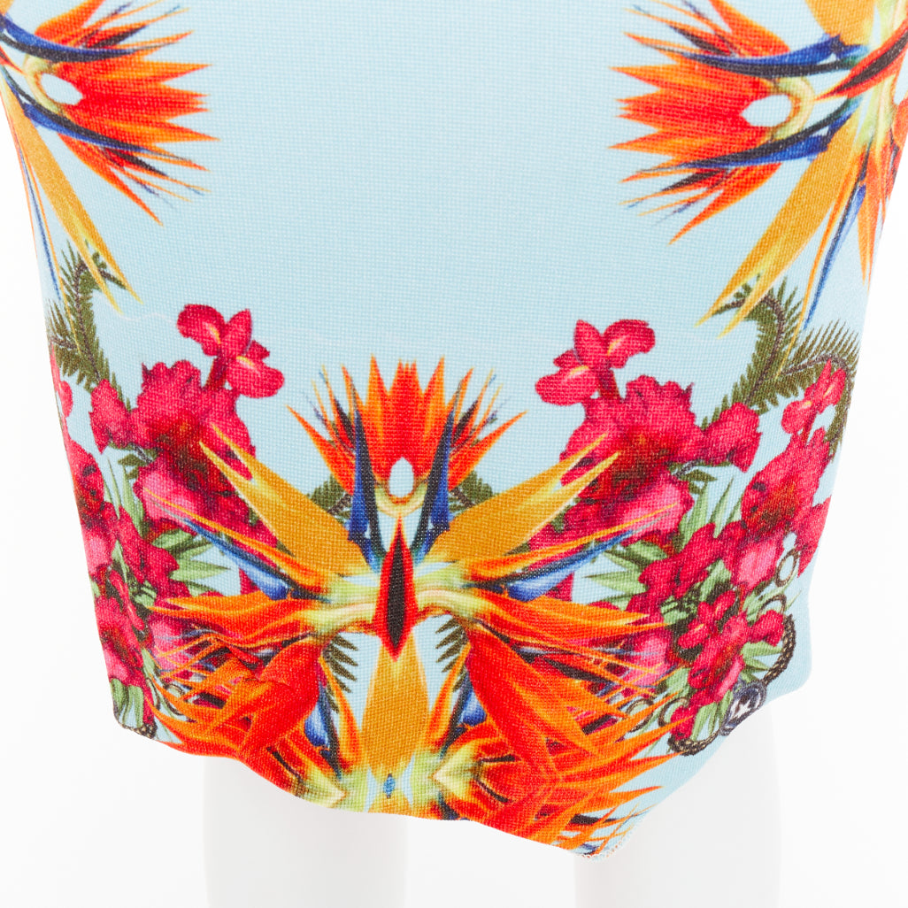 GIVENCHY Riccardo Tisci 2012 Birds of Paradise boucle tweed pencil skirt