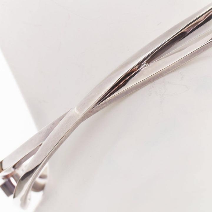 HERMES Infinity Choker Collier Infini 925 Silver twisted loop torque choker