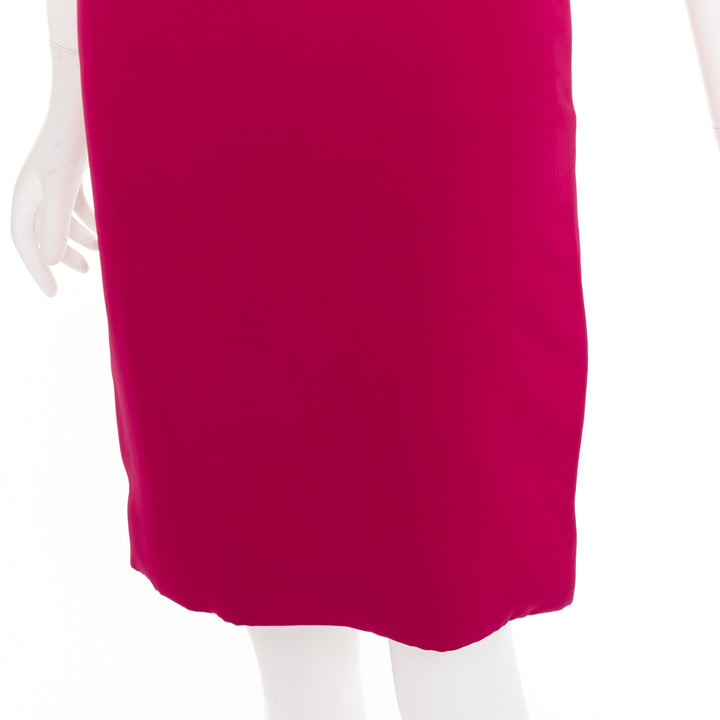 VERA WANG red slinky draped cowl neck sleeveless mini dress