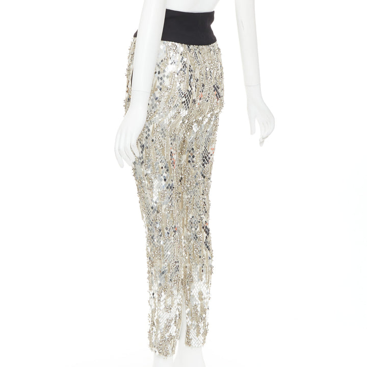 rare ALEXANDRE VAUTHIER COUTURE 2016 Runway Lesage bead crystal sequin pants